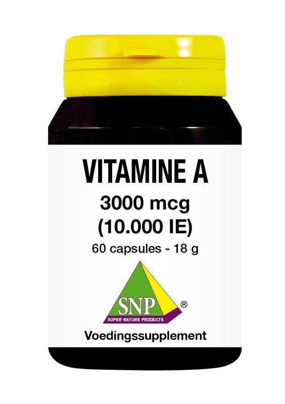 Vitamine a 3000 mcg 60 Capsules