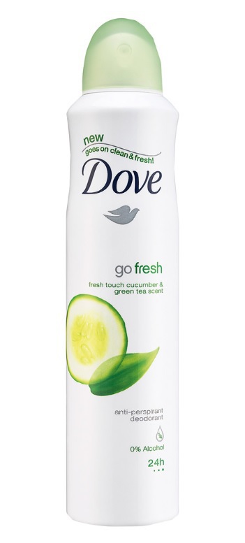 Dove Deospray fresh touch cucumber green tea 250ml