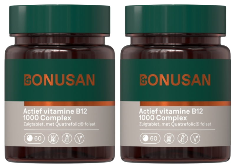 Bonusan Actief vitamine b12 1000 complex 120 Zuigtabletten