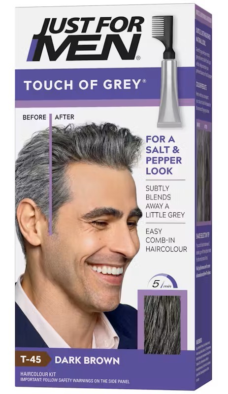 Touch of grey donkerbruin t45 1 Stuk
