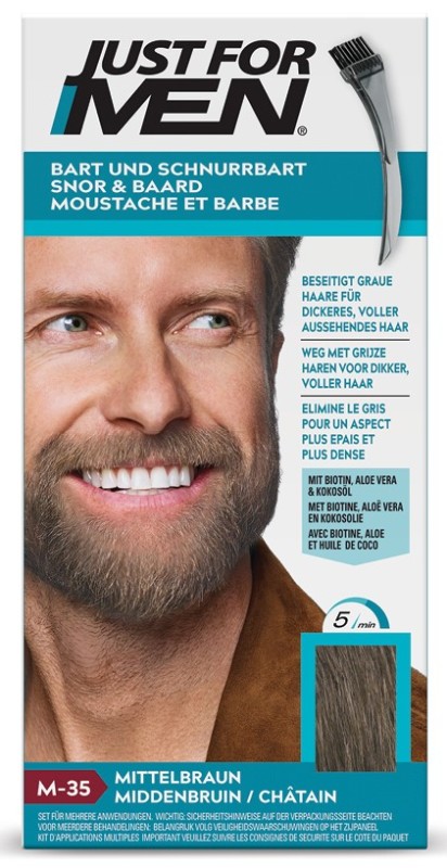 Just For Men Snor & baard middenbruin m35 1 Set