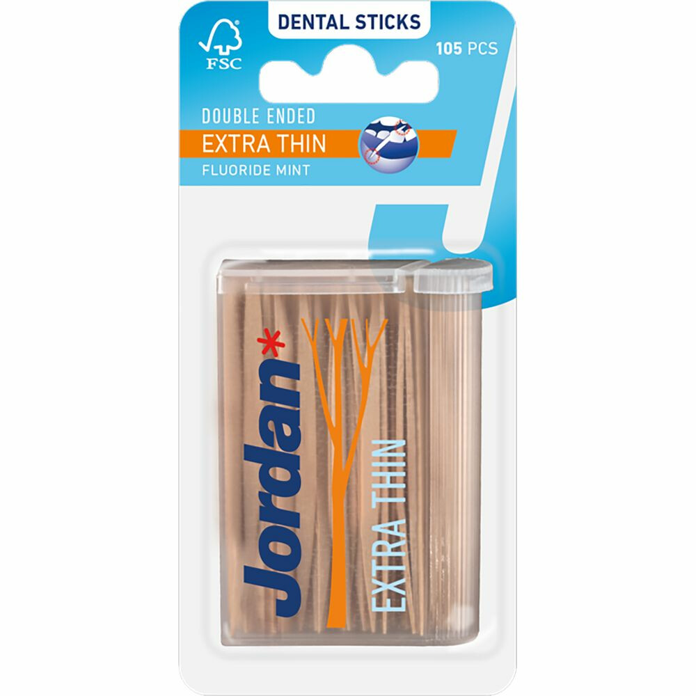 3x  Tandenstokers Double Ended Extra Thin 105 stuks