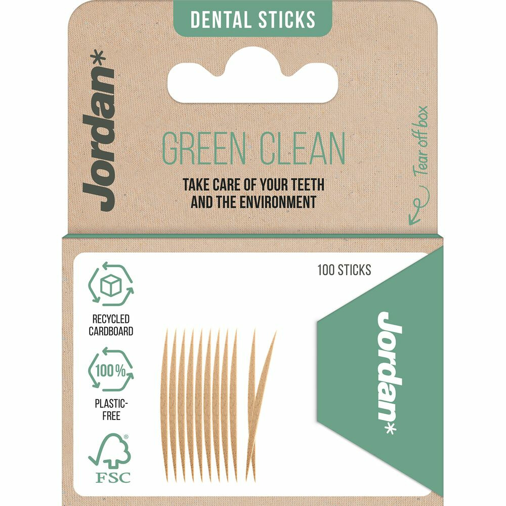 3x  Tandenstokers Green Clean Dun 100 stuks