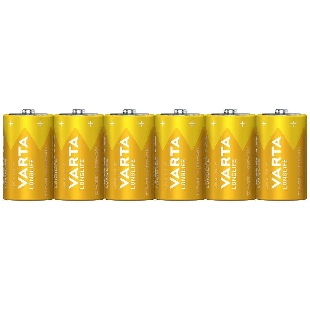 LONGLIFE D Folie 6 D batterij (mono) Alkaline 1.5 V 15800 mAh 6 stuk(s)