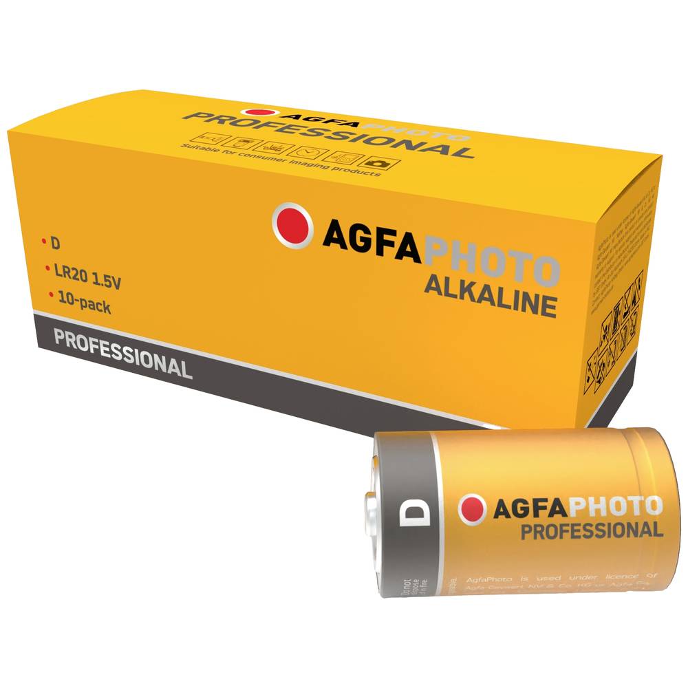 Professional LR20 D batterij (mono) Alkaline 1.5 V 10 stuk(s)
