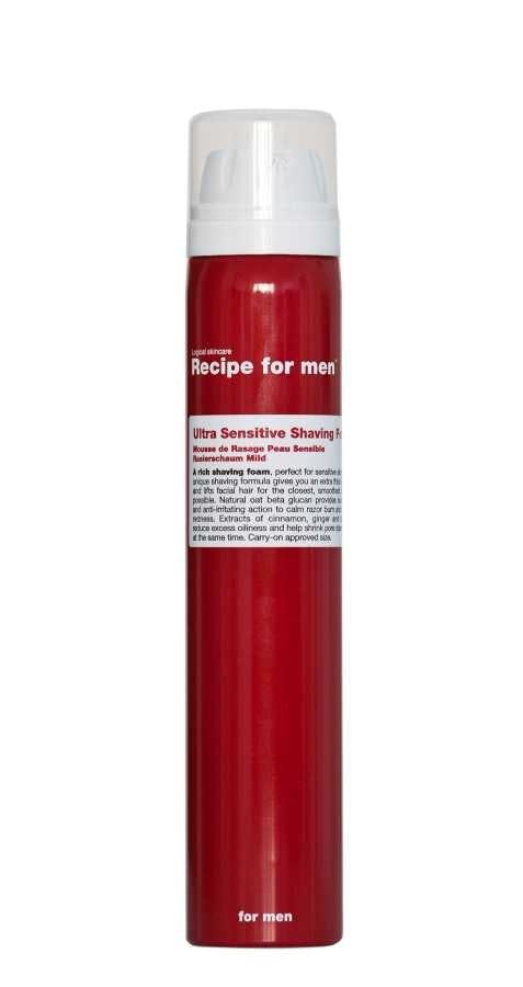 Recipe for Men scheerschuim voor gevoelige huid 100ml