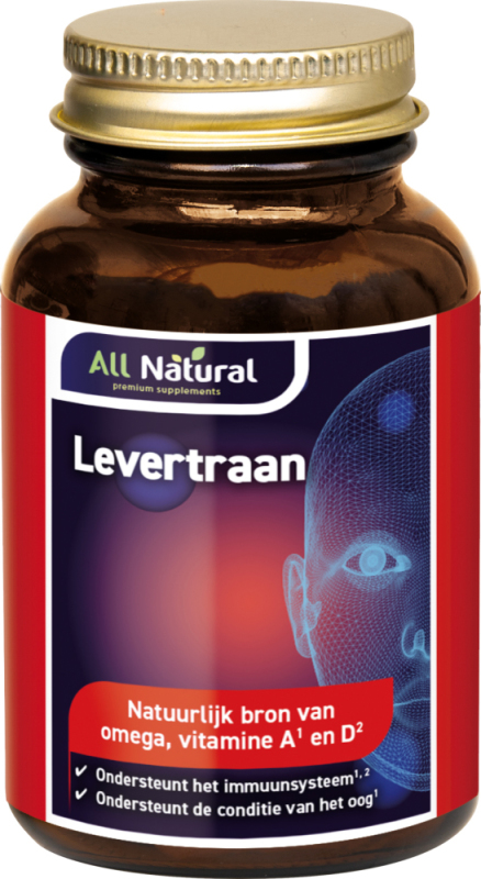Levertraan vitamine a & d 100 Capsules