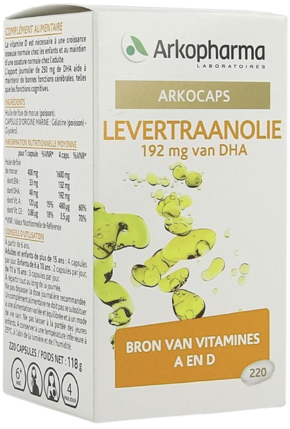 Levertraanolie 220 Capsules