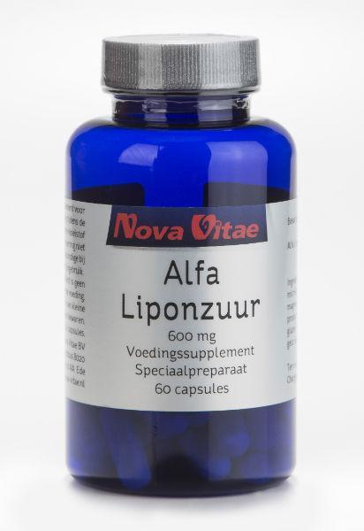 Nova Vitae Alfa liponzuur 600 mg 60 capsules