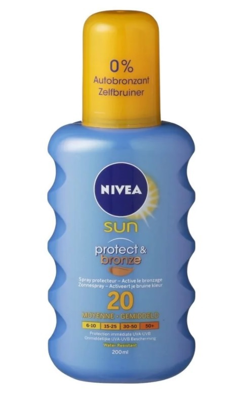 Nivea Sun protect & bronze zonnespray spf20 200 ML