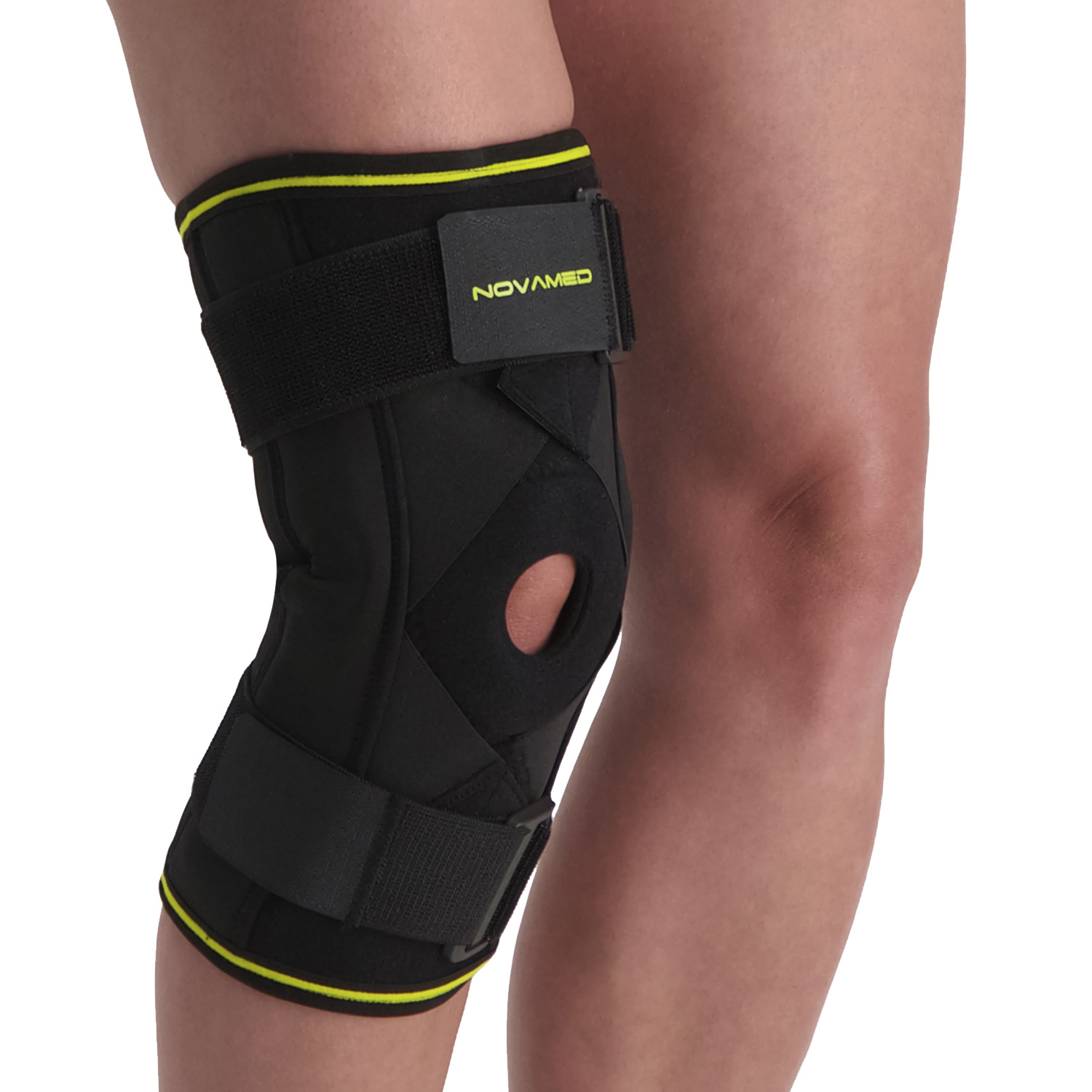 Novamed scharnier kniebrace MAX met extra gekruiste banden