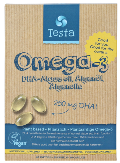 Omega 3 algenolie dha 250 mg 60 capsules