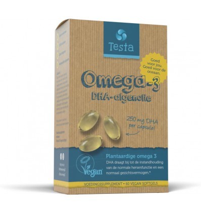 Omega 3 algenolie 250 mg dha vegan nl 60 Softgels