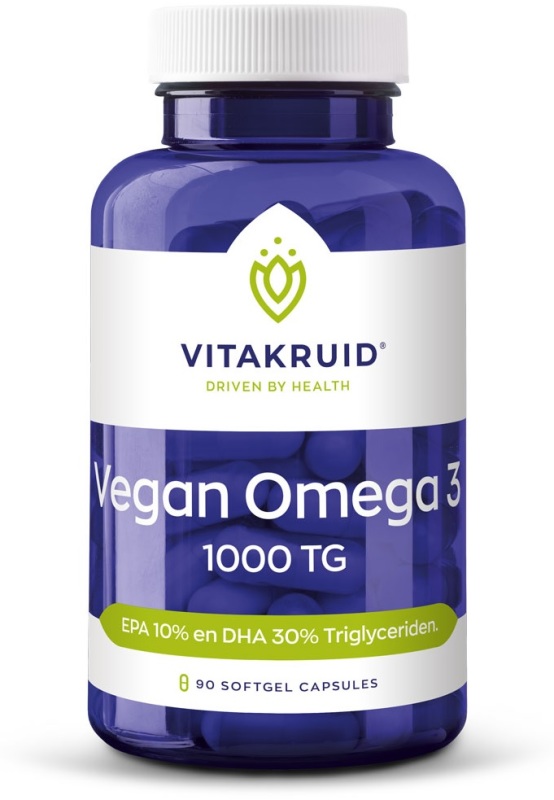 Vitakruid Vegan omega 3 1000 triglyceriden 90 softgel capsules