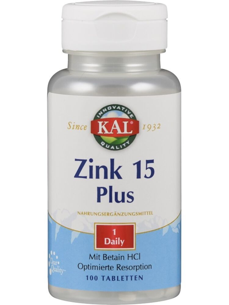 Zink 15 Plus Tabletten