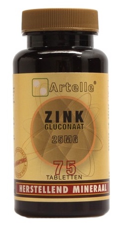 Zink Gluconaat 25mg Tabletten