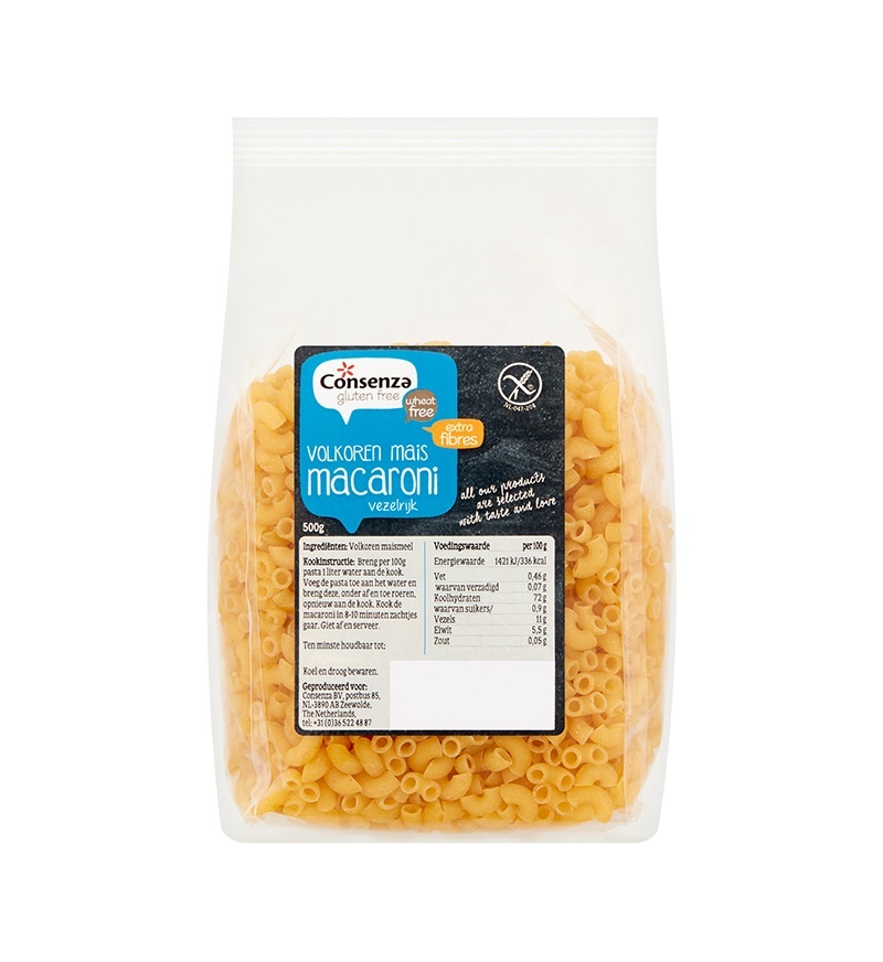 Volkoren Maïs Macaroni
