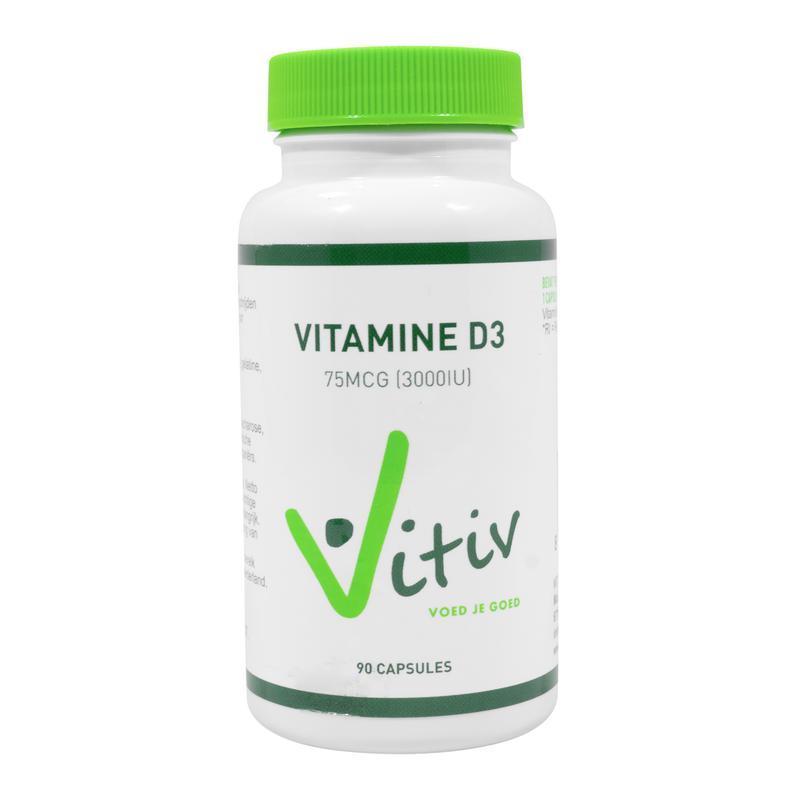 Vitiv Vitamine d3 3000iu/75mcg 90 Softgels