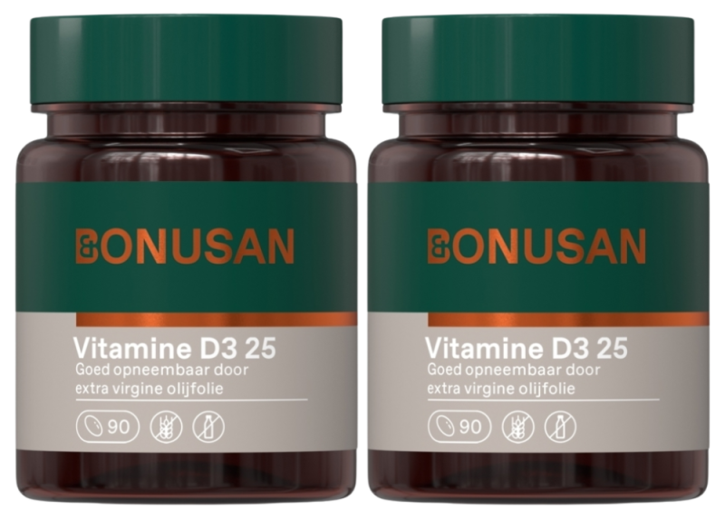 Bonusan Vitamine d3 25 180 Softgels