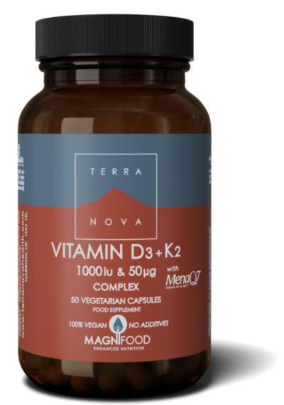 Terranova Vitamine d3 1000iu met k2 50 mcg complex 50ca