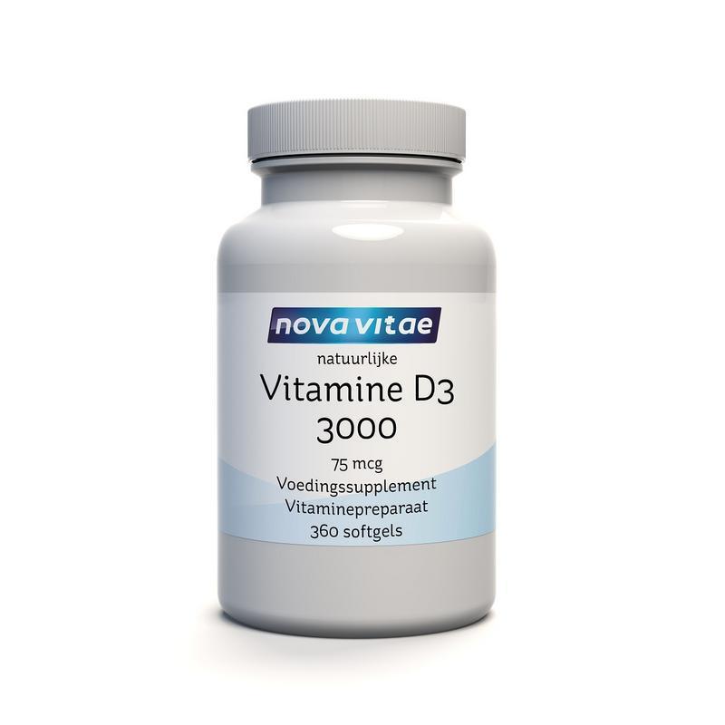 Nova Vitae Vitamine d3 3000 75 mcg 360 Softgels