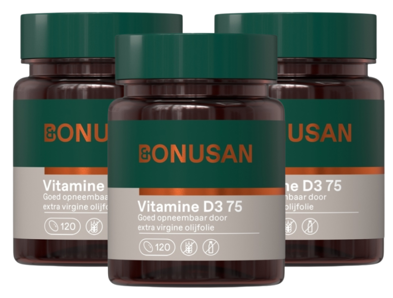 Bonusan Vitamine d3 forte 75 360 Softgels