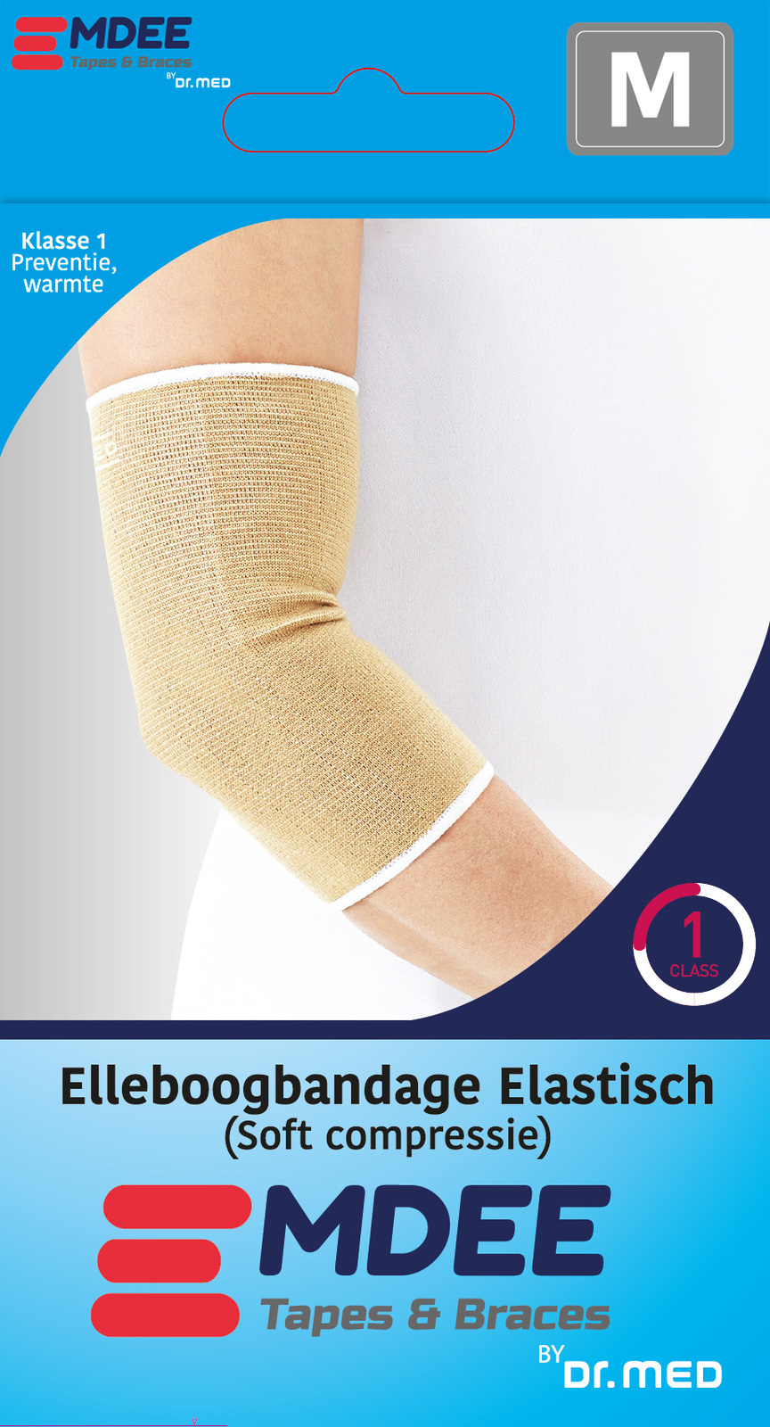 Elleboogbandage Elastisch Maat M