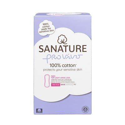Sanature  Incontinentieverband Mini Plus Pro Vivo - 100% Katoen - 14 stuks