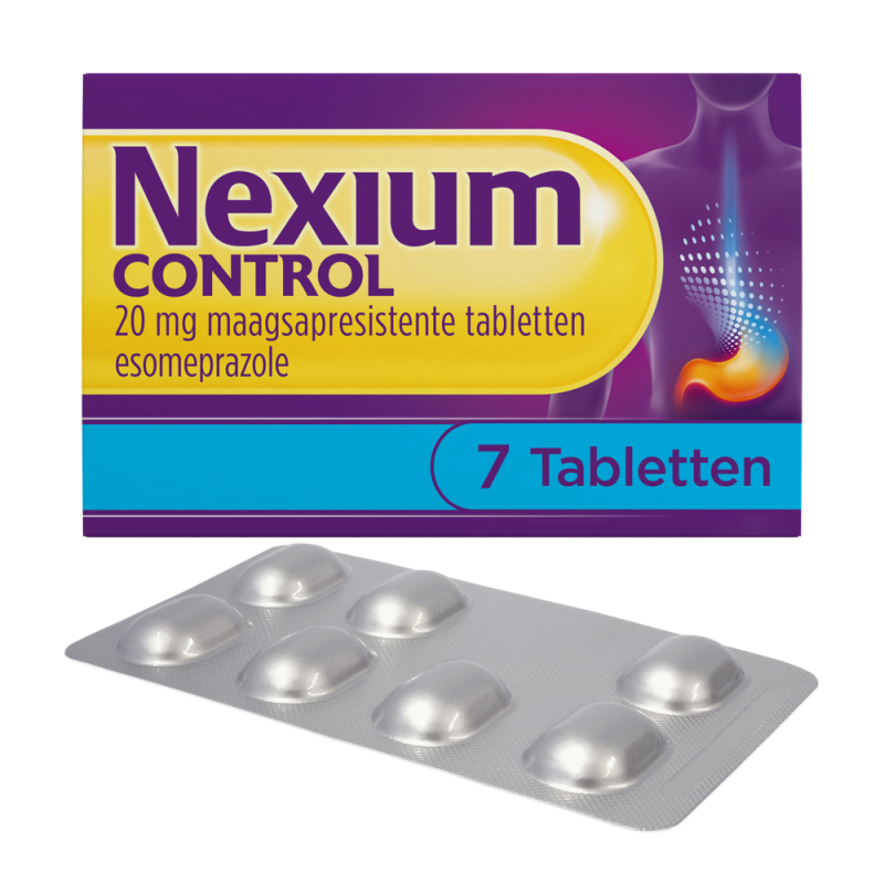 Control 7 tabletten, voor brandend maagzuur 7 Tabs