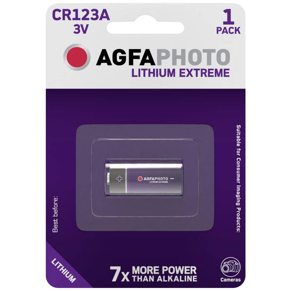 CR123 CR123A Fotobatterij Lithium 1300 mAh 3 V 1 stuk(s)