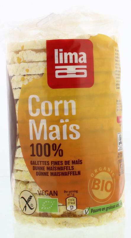Lima Maiswafels Dun Rond 120 gram