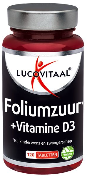 Lucovitaal Foliumzuur + vitamine d3 120 tb
