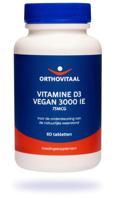 Orthovitaal Vitamine d3 3000ie vegan 60tb
