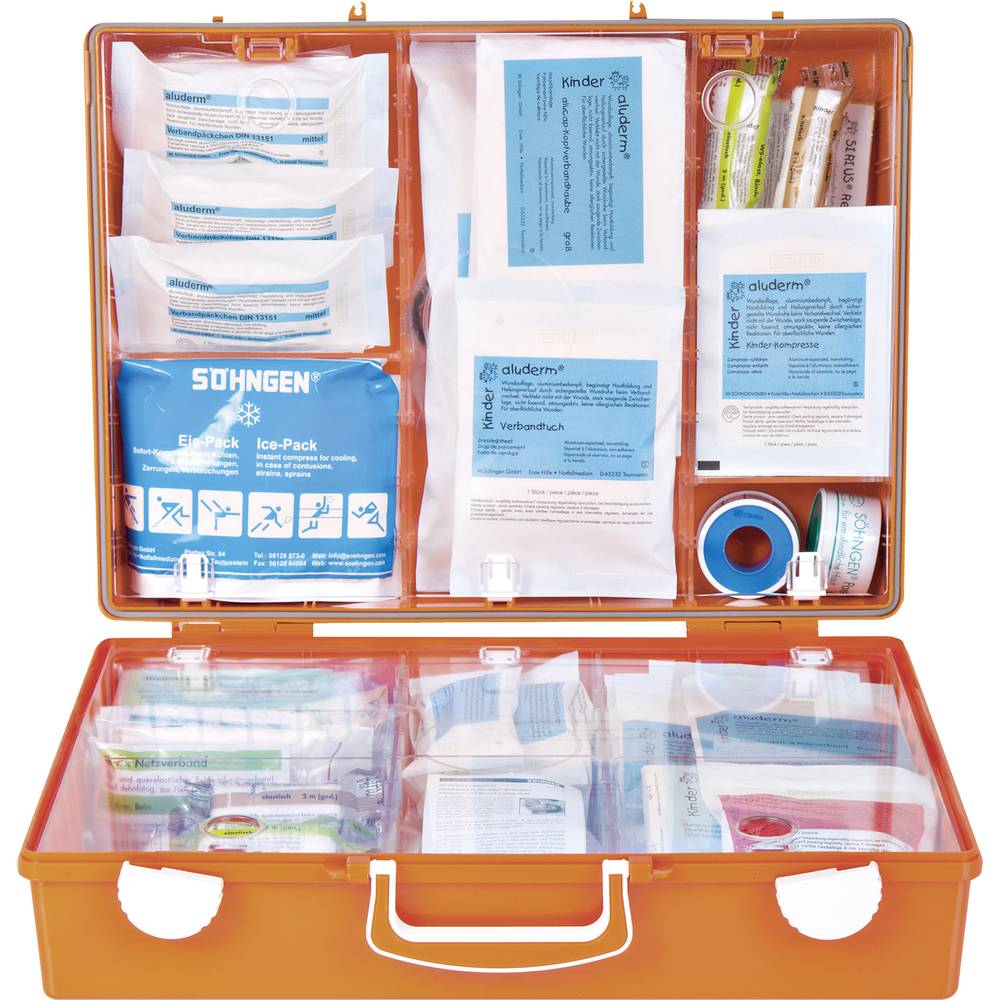 0350109 EHBO-koffer 400 x 150 x 300 Oranje