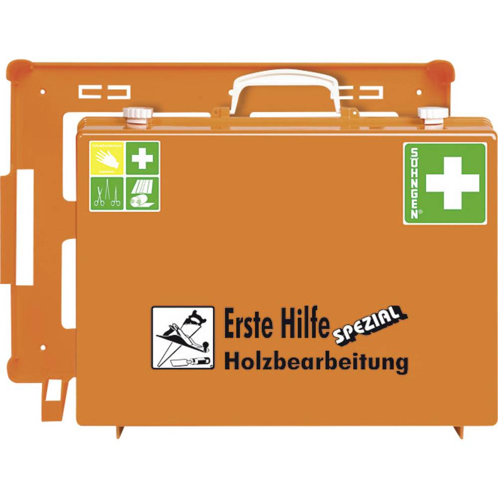 0360104 EHBO-koffer DIN 13157 400 x 400 x 300 x 150 Oranje