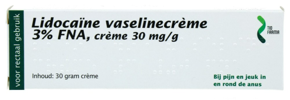 Lidocaïne Vaselinecrème 3% FNA