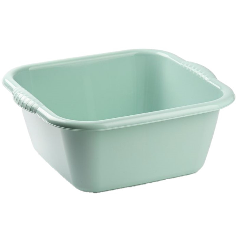 PlasticForte teiltje/afwasbak - Set van 2x stuks - vierkant - kunststof - 10 liter - x x 15 cm -