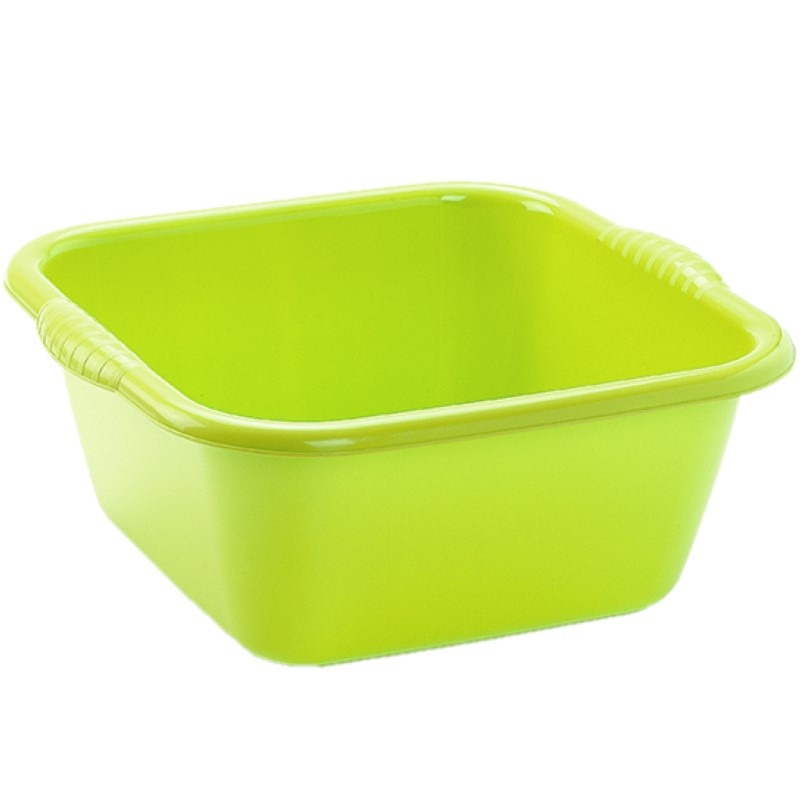 PlasticForte teiltje/afwasbak - Set van 2x stuks - vierkant - kunststof - 10 liter - x x 15 cm -