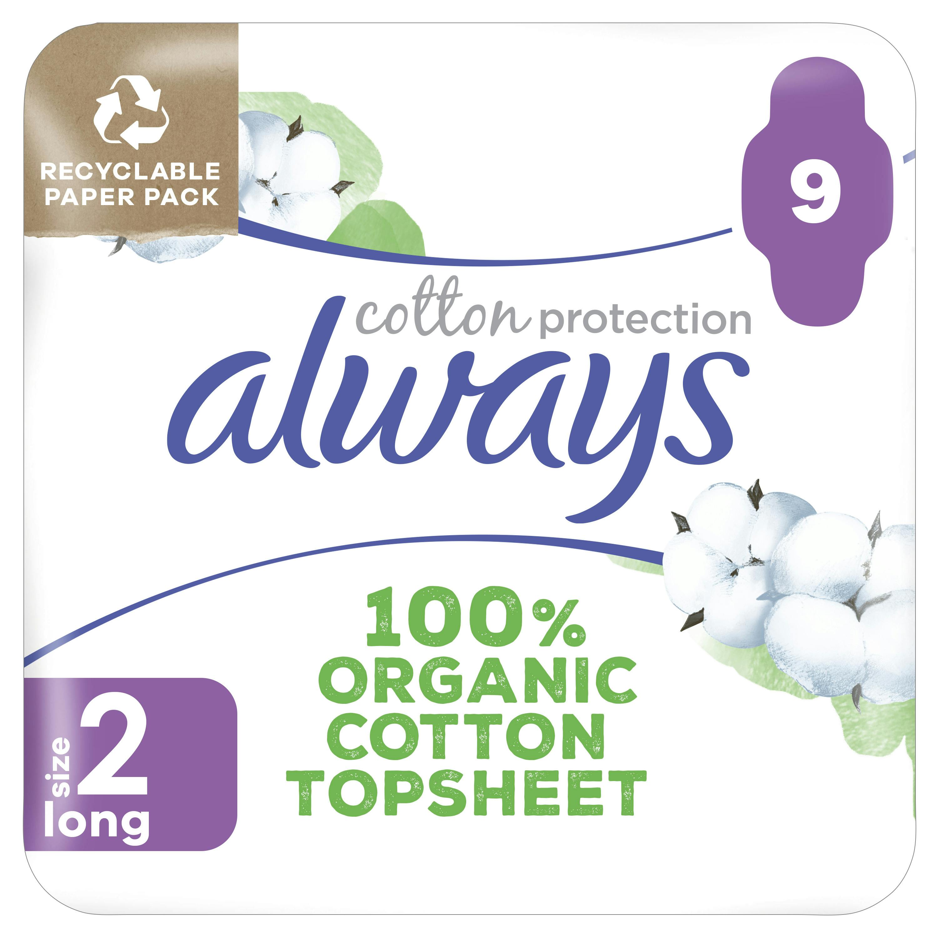 Always Katoen Lange Pads Maat 2 9 st