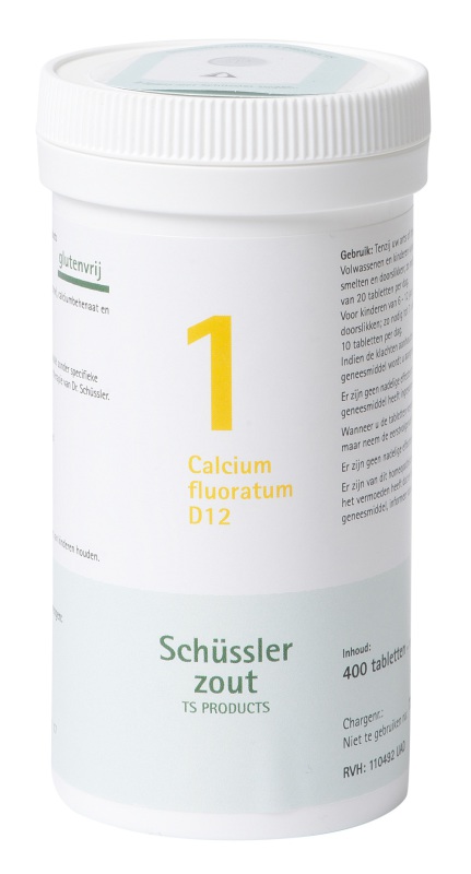 Schussler celzout 1 calcium fluoratum d12 400 tabletten