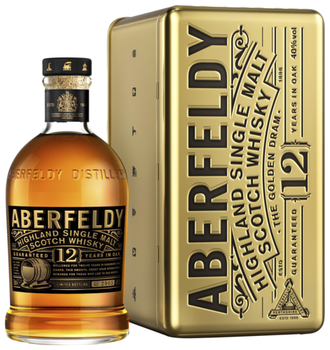 Aberfeldy 12 Years in Golden Box 70CL