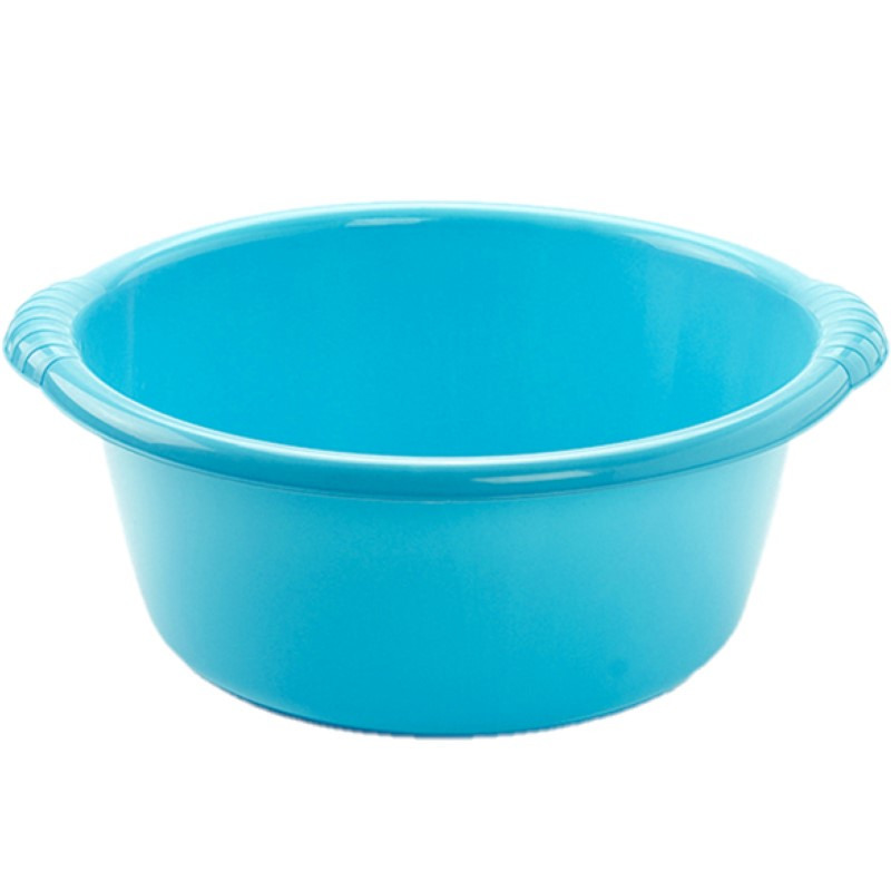 PlasticForte Afwasteiltje - Set van 2x stuks - 15L - blauw - rond - afwasbak - x 17 cm - teiltje -