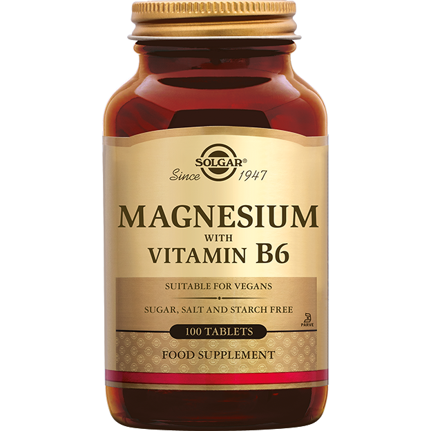 Solgar Magnesium met Vitamine B-6 Tabletten