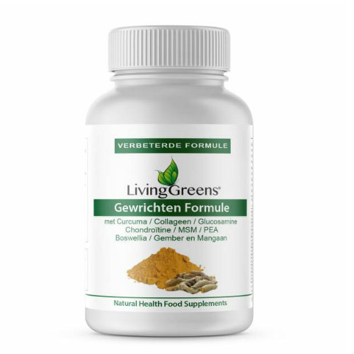 Livinggreens Curcuma & collageen complex 60 Tabletten