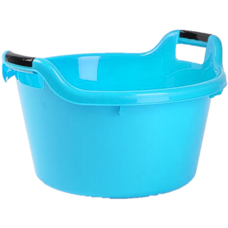 PlasticForte Plastic Forte Afwasbak - Set van 2x stuks - 15L - blauw - x x 25 cm - met handvatten - teiltje -