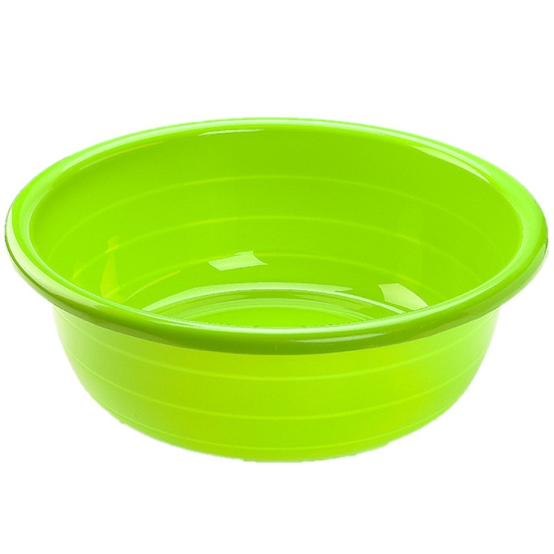 PlasticForte Teiltje - Set van 2x stuks - 30 liter - rond - groen - afwasbak - 57 x 19 cm -