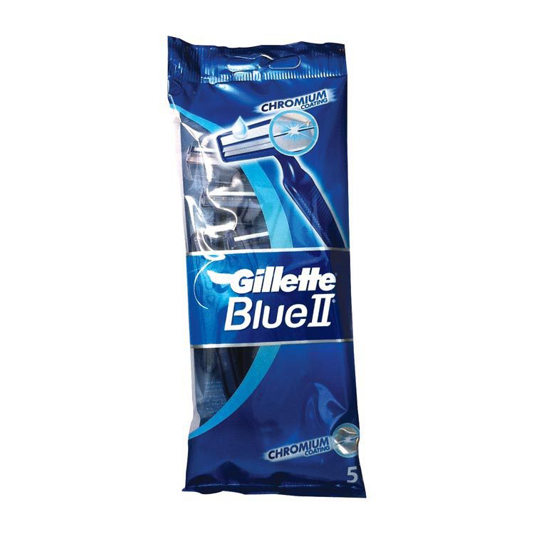 Blue ii wegwerpscheermesjes 5 stuks