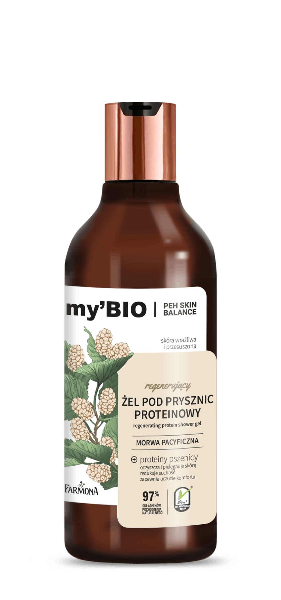 Farmona MY'BIO Regenerating Protein Shower Gel Pacific Mulberry 500 ml