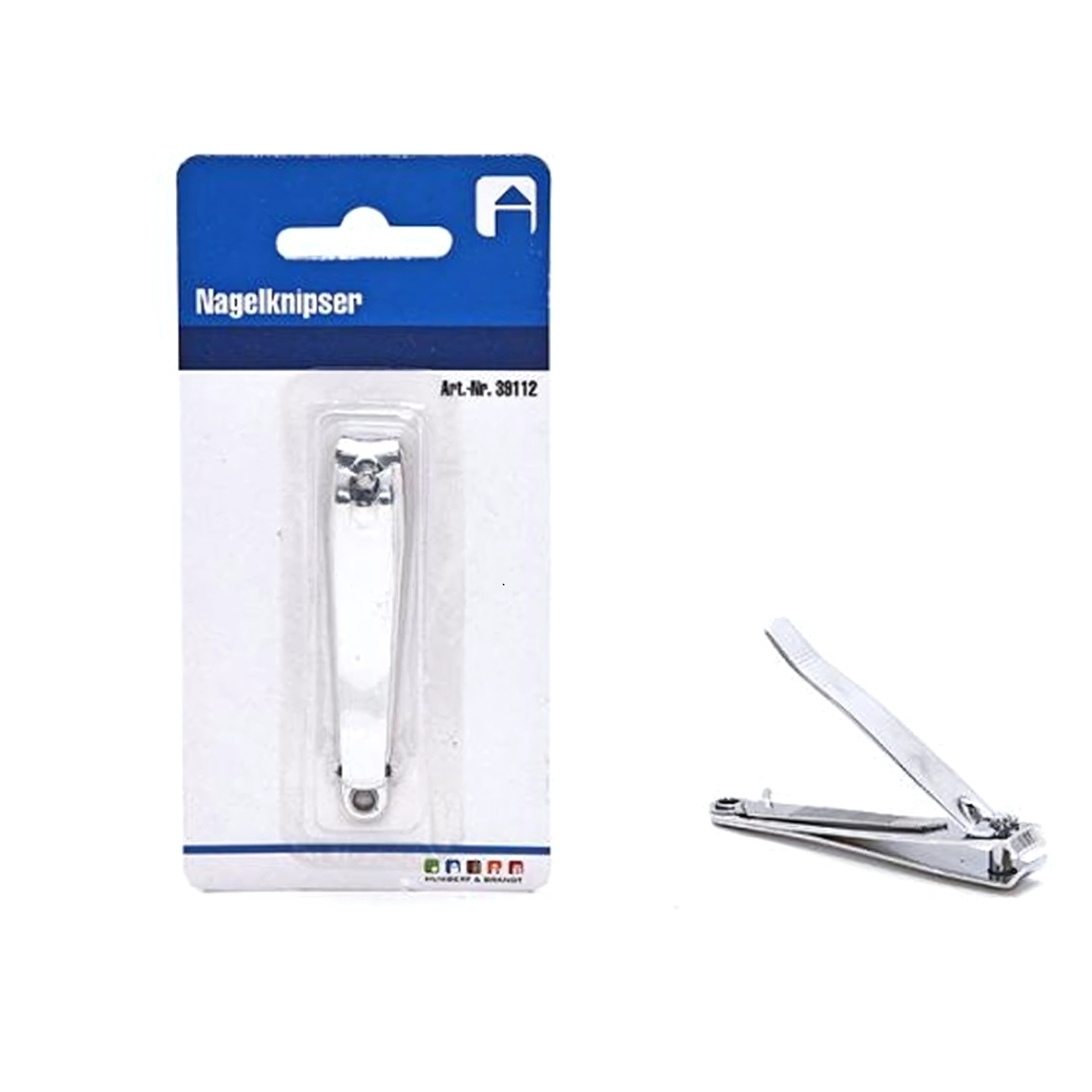 Nagelknipper - metaal - zilver - basic - 7,5 cm - nagel verzorging -