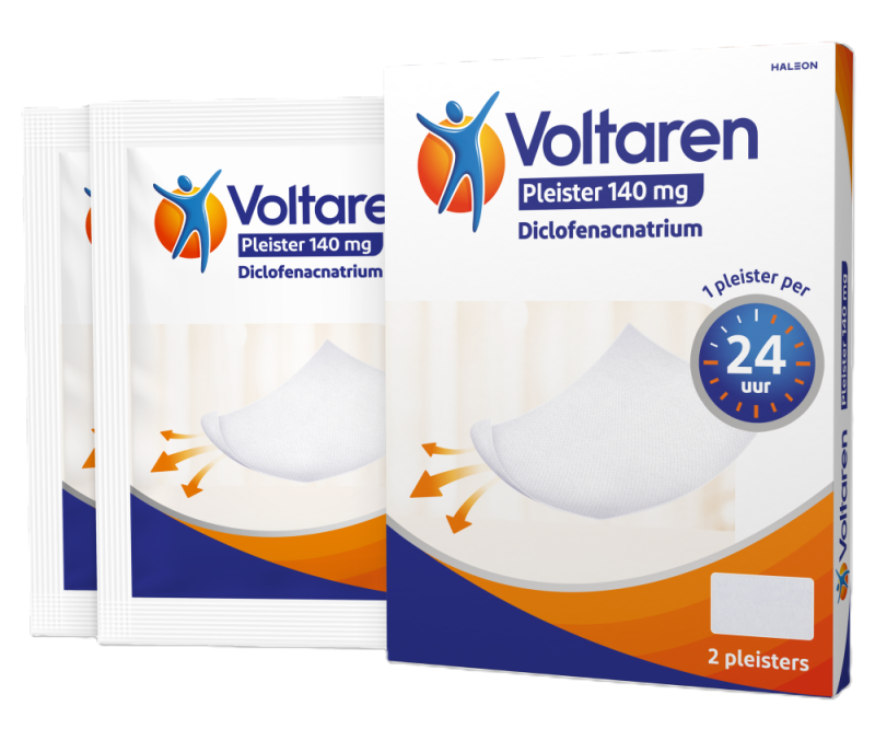 Pleister 140 mg diclofenacnatrium 2st